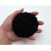 Black Reusable Nylon Non-Scratch Crochet Dish Scrubbies Set of 2,