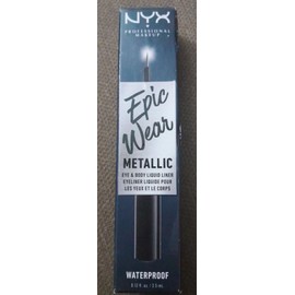 NYX PROFESSIONAL Epic Wear Metallic Liquid Liner Eyeliner Black Metal EWMLL01
