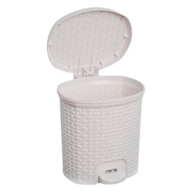 keeeper Pedal Bin with Pedal 5.5 Litre 22.5 x 24 x 26 cm Tjark Nordic White