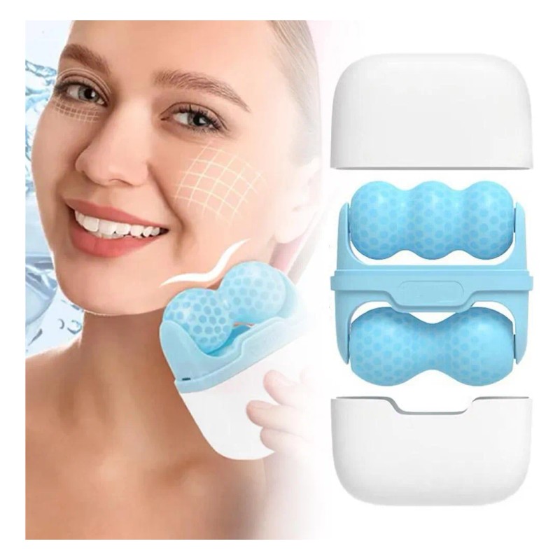 Dispositivo De Belleza Porttil Ice Roller De Doble C -