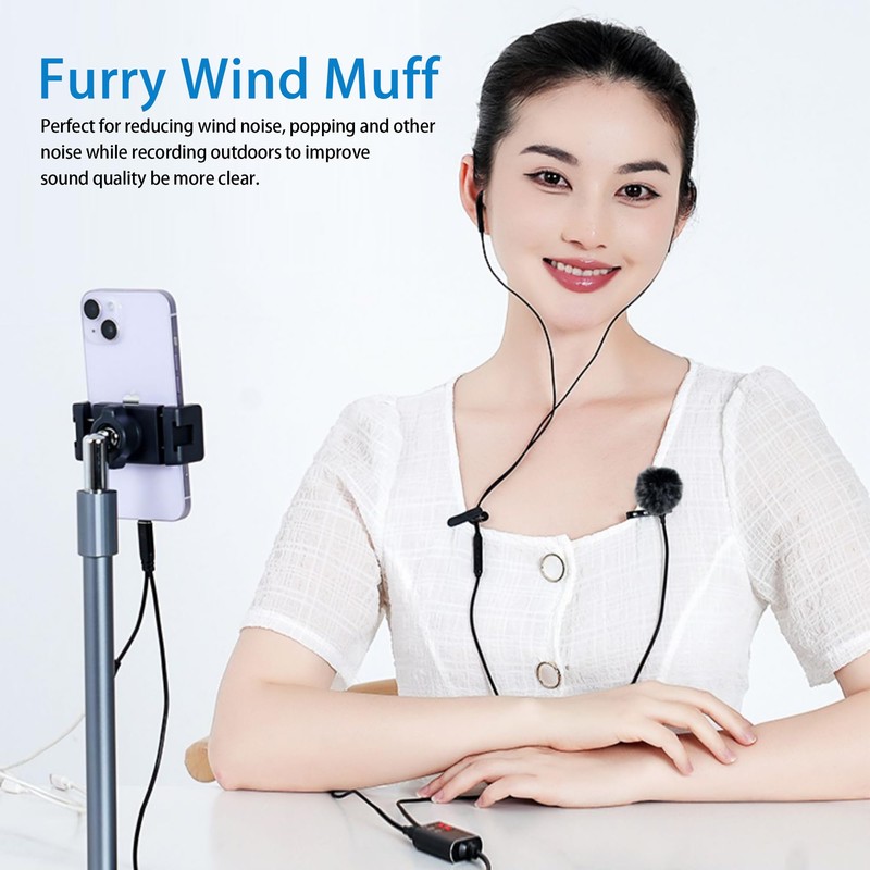 Microphone Windscreen 2 Pieces Microphone Windshield 1 cm Lavalier Microphone