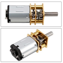 Hxchen 2Pcs DC 3V 150RPM N20 Torque Geared Gearbox Gear Box Micro Electric Motor