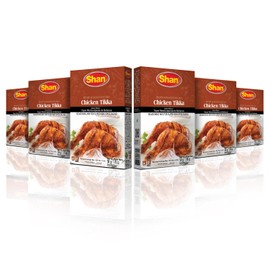 Shan - Chicken Tikka Masala Mix (50g) - Seasoning Packets for Tikka Masala (Pack of 6)