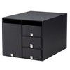 Plus LP-304YL 85-133 Small Storage Box Living Post Black L