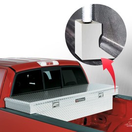 PIT66 Truck Tool Box Mounting Kit Comes with Fastening Nuts 1 Pair Universal Truck Tool Box Tie Downs Accessories Rail Mounting Kit Clamp Tiedown