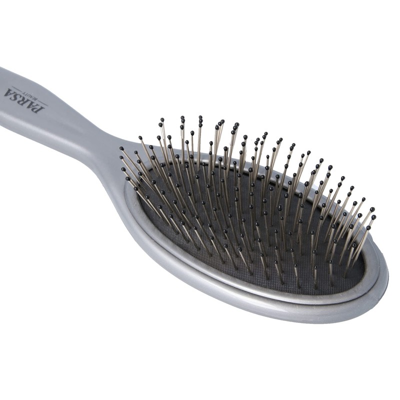 PARSA Beauty Hair Brush Unicolour with Metal Pins Head Massage