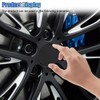 UHANBUT 4PCS Car Wheel Center Caps, ABS Snap-in Rim Center