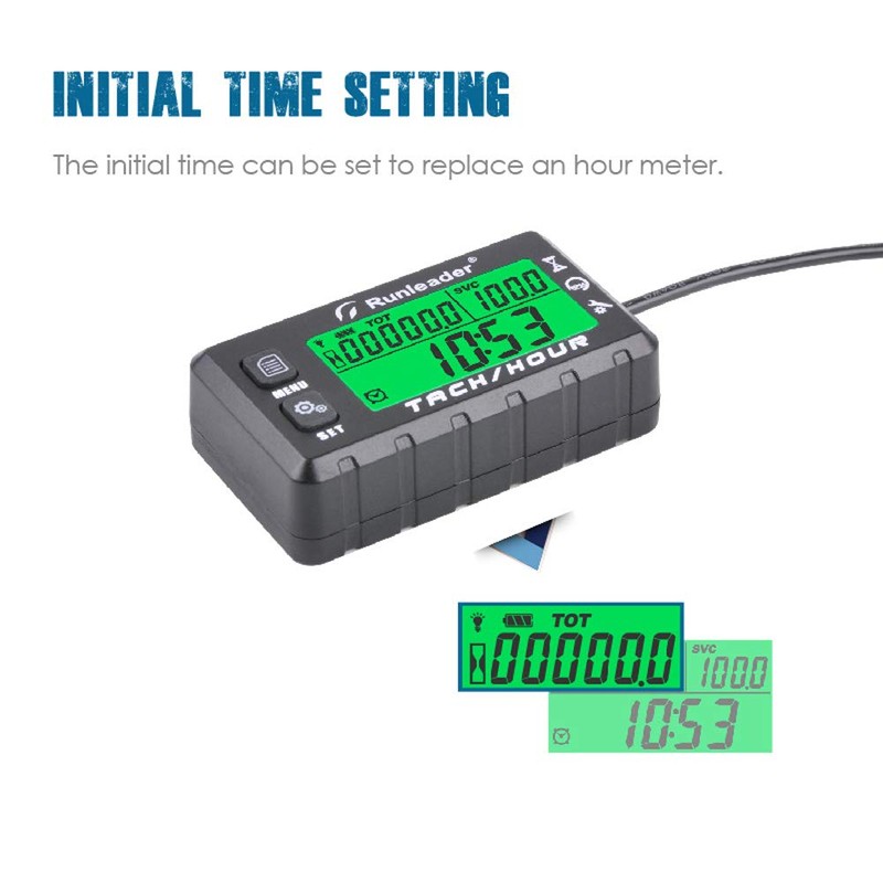 Tachometer Inductive Operating Hour Meter for Operating Hour Meter Digital