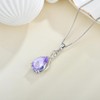 EJARY June Birthstone Alexandrite Necklace for Women 925 Sterling Silver
