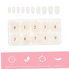Mikinona 500pcs Detachable False Nail Tips Short Ballet Style Manicure