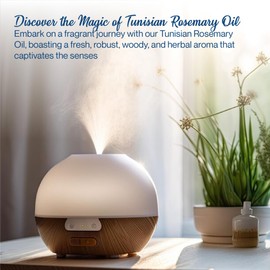 uh*Roh*Muh Rosemary Essential Oil | 100% Pure & Vegan Essential Oil | Home Essential Diffuser Oil for Aromatherapy, Perfect for Hair Care,Skin Care, Candle Making - Tunisia (8oz w/Cap)