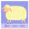 Oopsy Daisy Sheep Says Ba-aa-aa lona decorativo para pared de