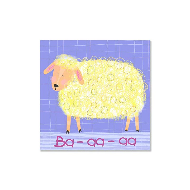 Oopsy Daisy Sheep Says Ba-aa-aa lona decorativo para pared de
