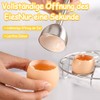 Egg Topper, Egg Opener Stainless Steel with Egg Cup, Egg
