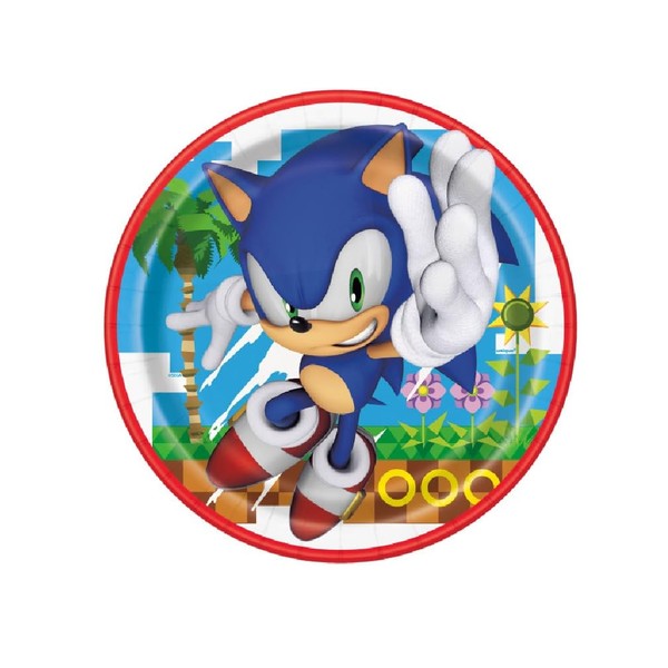 Unique Sonic Birthday Party Supplies Bundle Pack includes 24 Lunch