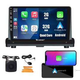 Kunfine Car CarPlay Android Auto Navigation Stereo GPS Radio Reverse Camera Display 9" IPS Touchscreen Headunit Tablet Pad Media Player for Volvo Xc90 2004-2014, if Applicable Quad Core 2G+32G