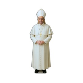 LEMONSODA Pope Leo XIV 6 Feet Life Size Cardboard Cutouts Standup - Made in USA (White Mitre)