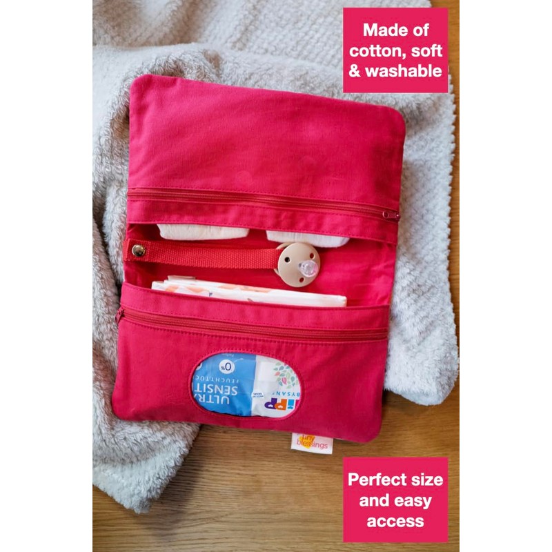 Tiny Blessings Nappy Bag - Extra Strong Closure Strap, Loop