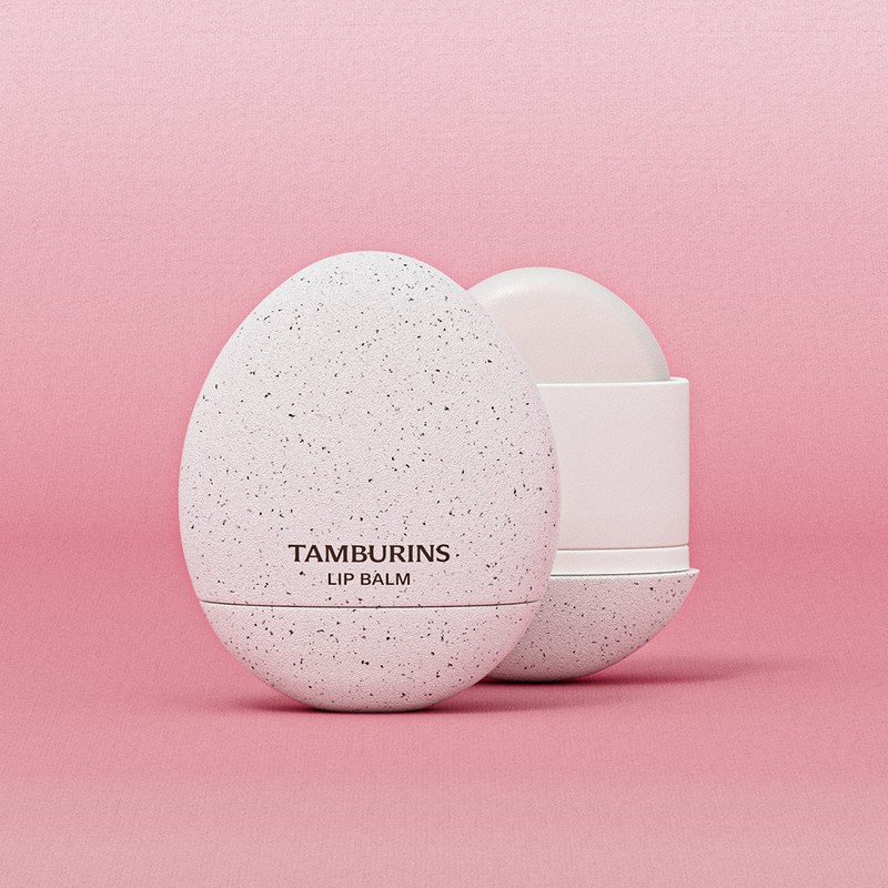 Tambourines [BEST/Lip balm keyring gift] Egg lip balm (Choose 1),