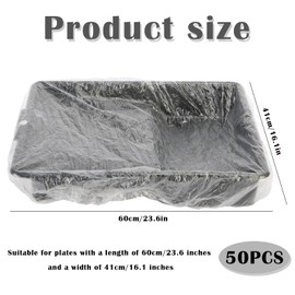 50 Pack Paint Tray Liners, 9 Inch Roller Tray Liners for Painting, Disposable Paint Pan Liners for Walls and Ceilings, Easy Cleanup and Color Change for DIY Projects