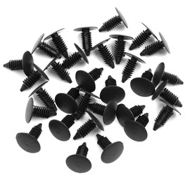 sourcing map Pack of 30 Pressure Pin Rivets Car Bumper Trim Clips Plastic Fasteners
