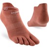 Injinji Run Lightweight No-Show Rust, L, brown