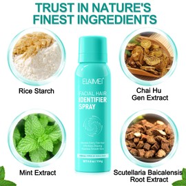 Hair Identifier Spray for Face Shaving, Face Hair Identifier Spray, Hair Identifier Spray, Facial Hair Identifier Spray for Dermaplaning, Hair Identifying Spray for All Skin & Hair Types 1 Set