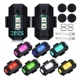 Luces LED Estroboscópicas Traseras Abigale 7 Modos IPX6 Recargable USB