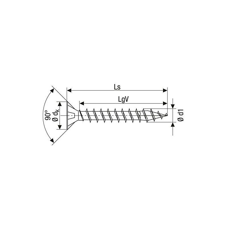 SPAX 1191010350303 Virox Countersunk Screws, 1.3 x 1.2 inches (3.5