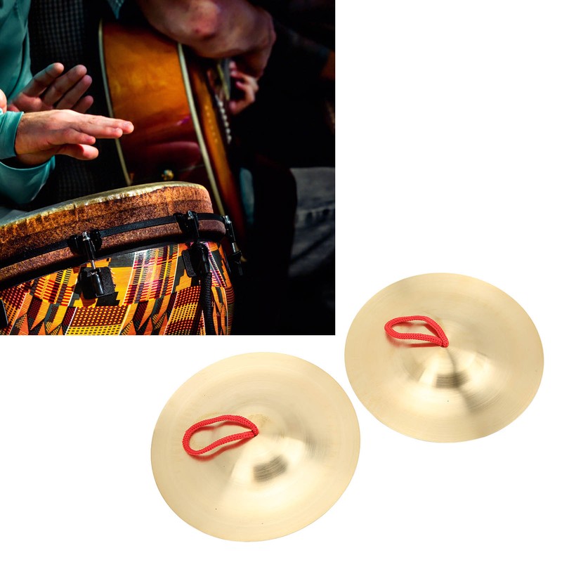 Crash Cymbal Brass Percussion Instrument Pair Teaching Tool Toy for