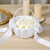 Wedding Flower Girl Basket Set of 2 - With 400Pcs