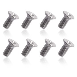 8PCS Stainless Steel Retaining Screws for Front and Rear, Stainless Steel Brake Disc Rotor Screws, 936-000-601-40-H, Compatible with Acura, Honda, Kia Models and Hyundai
