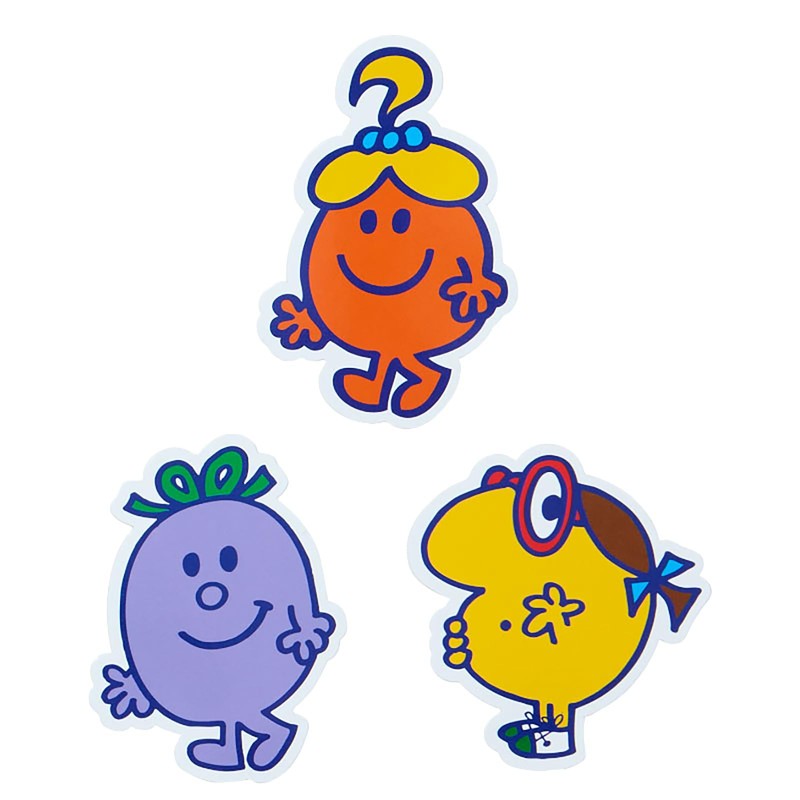 MR.MEN LITTLE MISS Sticker Set 15 Patterns 15 Pieces Mr