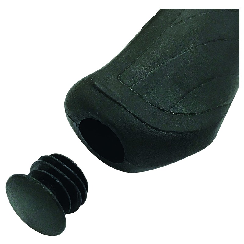 NOGUCHI Bicycle Grip, Antibacterial Ergo Grip, L&H, Black