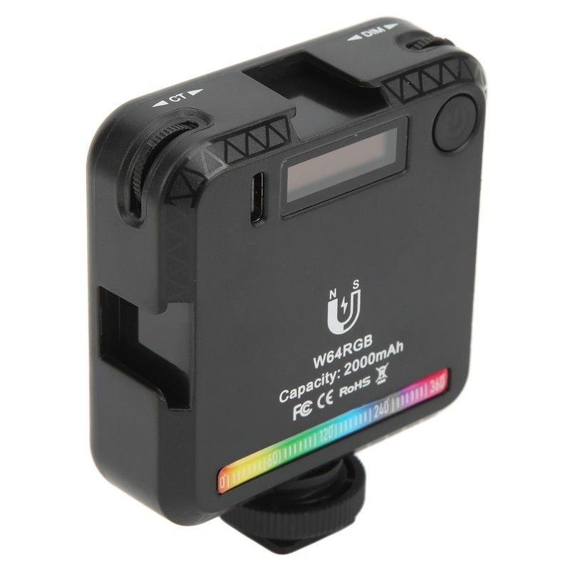W64 RGB LED Fill Light Multiple Light Effects Modes Pocket