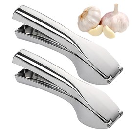 2 Pieces Garlic Press, Stainless Steel Press, Hand Press, Kitchen Tools, Simple Press