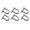 10mm Galvanised Dee Shackle Pack of 6 Chandlery DK03