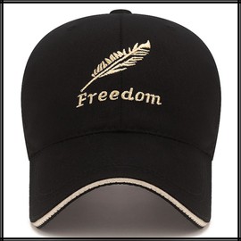 White Fang CZA010 Hat, Casual, Embroidery, Cap, Outdoor, UV Protection, Casual, Men's, Women's, Black, Free size