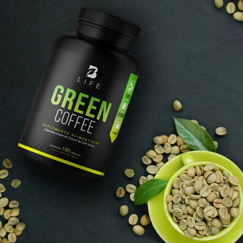 Caf Verde 100 Puro 180 Cpsulas. B Life Green Coffee