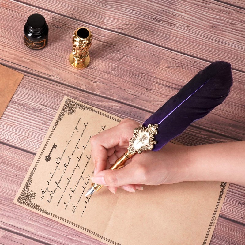 AOMAYLL Quill Pen Ink Set, Calligraphy Pen Ink Set with