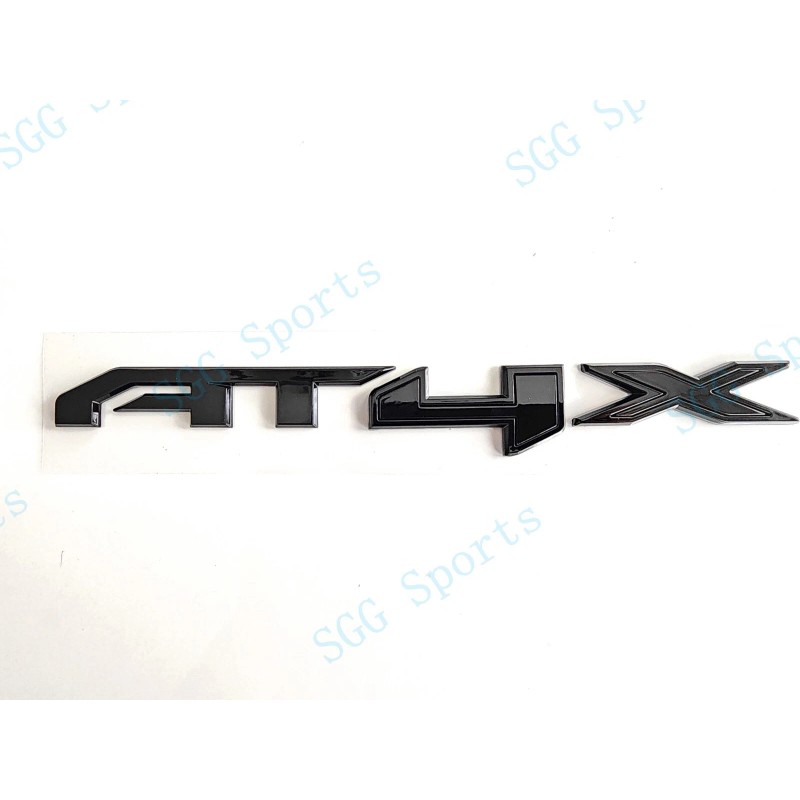 GMC 1PC Gloss Black Rear Tailgate AT4X Emblems Badge Fit