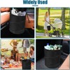 PENGYIP Collapsible Pop-up Car Trash Can, 2L Black Cloth &
