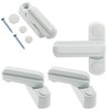 Pack of 4 Window Locks, Zinc Alloy Window Rotary Limiter,