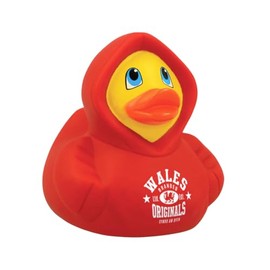 Wales Red Hoodie Rubber Duck Children's Collectable Baby Bath Toy Travel Toys Perfect for Bath Time Pool Party Christmas Birthday Gifts for Kids Boys & Girls