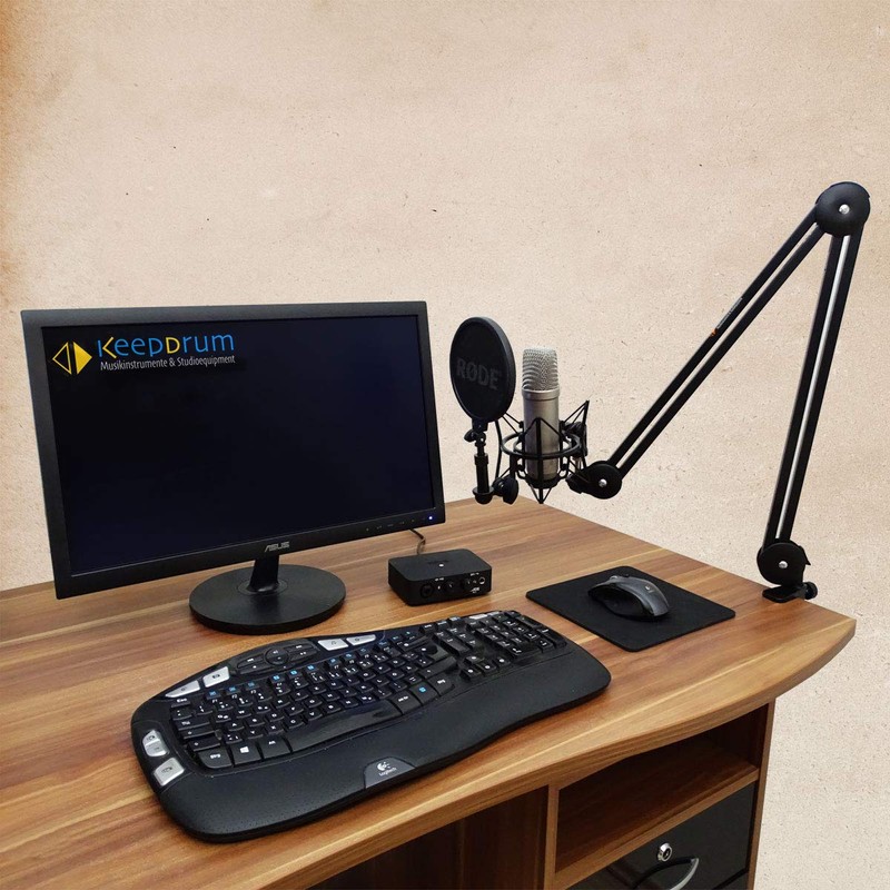 keepdrum MS138 Microphone Arm Tripod Articulated Arm Tripod + keepdrum