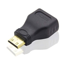 VMOJO 2 x Mini HDMI Male to HDMI Female Adapter | HDMI C-Type to HDMI A-Type Adapter | HDMI Standard 2.0, Notebook/DV/Camera Converter Adapter up to 2160/1080 Full HD Gold-Plated Contacts