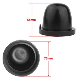 JNNJ Pack of 2 Car Headlight Seal Covers, Rubber Seal, Dustproof Covers for LED Headlights, Truck Headlights, Rubber Cap Cover (75 x 55 mm)