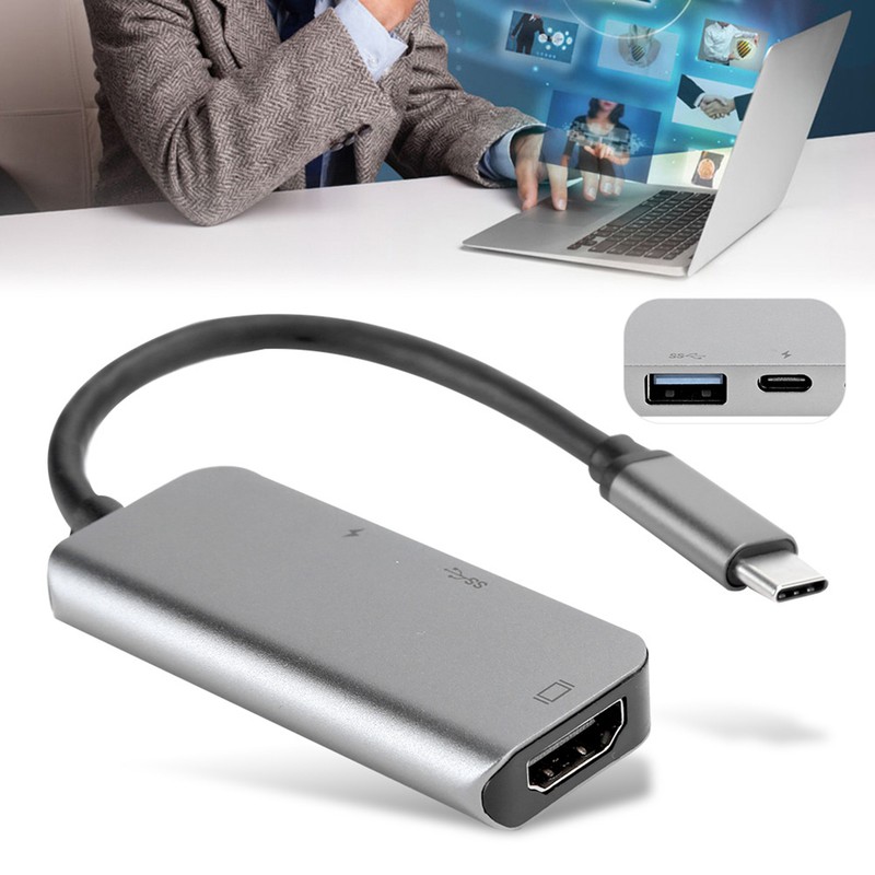 3 in 1 Hub Adapter TypeC to HDMI USB 3.1
