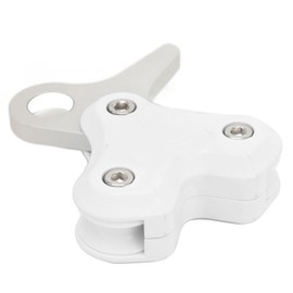 Fydun Retractor y Carrete de Cuerda de Polea de Buceo Universal de Aleación de Aluminio de Alta Eficiencia para Apnea de 250 Kg, Calidad Superior para Aventuras Submarinas (White)