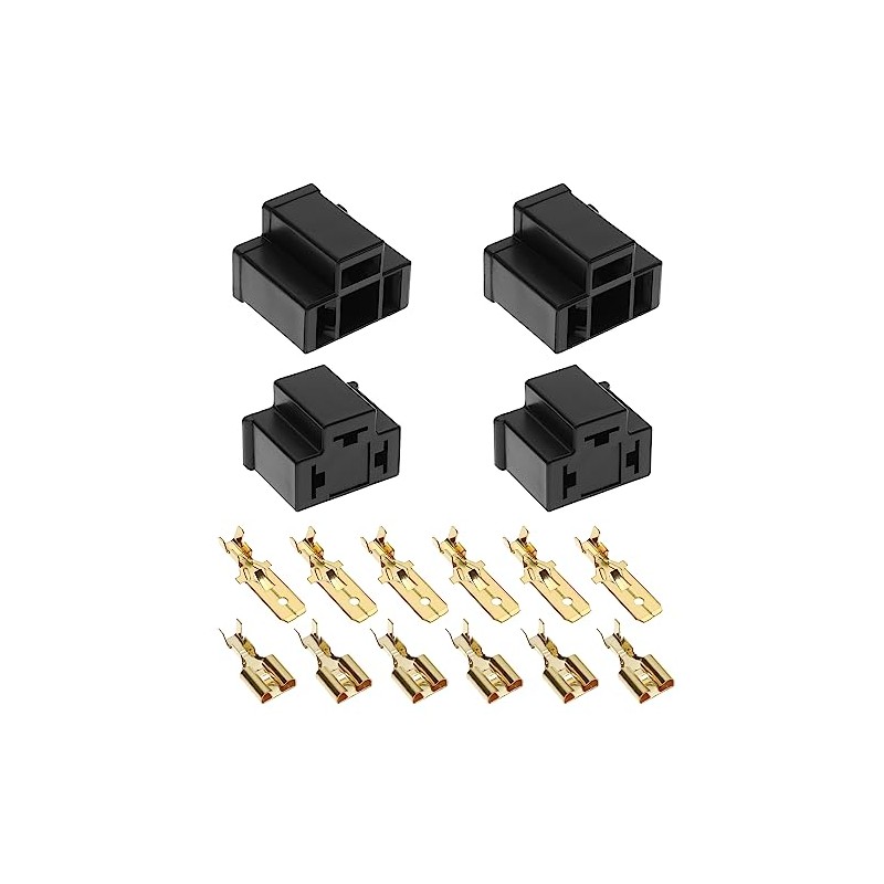 VGOL 4Pcs H4 Headlight Connector Replacement H4 Bulb Repair Holder